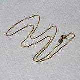 14k Yellow Gold Diamond-Cut Bead Chain 1.0mm