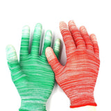 Labor Protection Colored Nylon PU-coated Safety Gloves