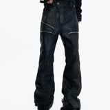 Cross-border Custom American High Street Wide Leg Jeans