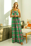 BiBi Multi Color Check Plaid Overall