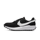 Nike Waffle Debut Womens Sneaker Black/White-Orange-Clear 9 M US SIZE- 9