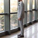 Mens Striped Business Suit Set