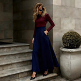 Elegant Solid-Color Skirt For Women