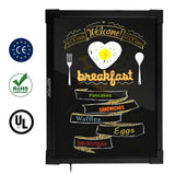 AGPtek 24"×16" LED Message Board Illuminated Erasable with Remote Control