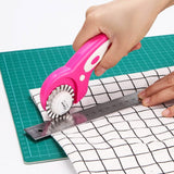 AGPtek 45mm Rotary Cutter with 7 Replacement Rotary Blades and Safety Lock