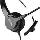AGPtEK Call Center Hands-Free Noise Cancelling Corded Monaural Headset with Mic Mircrophone