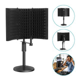 AGPtEK Compact Microphone Isolation Shield+Desk Mic Stand