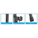 AGPtEK Microphone Stand Wind Screen Bracket with Adjustable Non-slip Tripod Base
