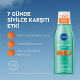 NIVEA Derma Skin Clear: Acne Face Wash & Pore Minimizing Toner Set | Deep Cleansing, Blemish Control, Dermatological Skincare