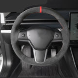 Alcantara Steering Wheel Cover for Tesla Model S / Model X