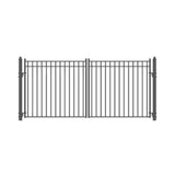 [12-18FT] Heavy-Duty Madrid-Style Premium Steel Dual-Swing Driveway Gate (SAK38546)