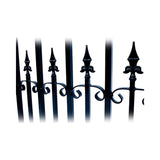 [12-18FT] Heavy-Duty Venice-Style Steel Dual-Swing Driveway Gate (SAK68025)