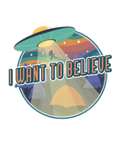 I Want to Believe Men's Bamboo Short Sleeve Printed T-Shirt