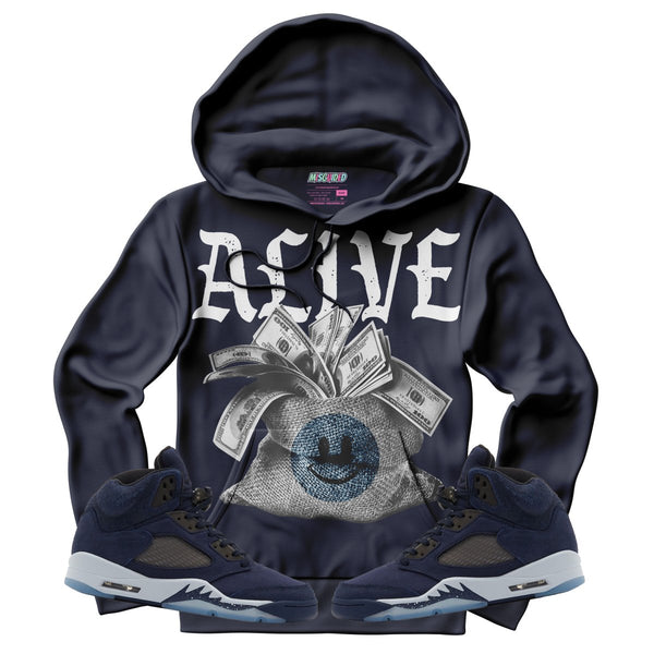 Alive (Air Jordan 5 Midnight Navy) Hoodie