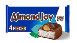Almond Joy Coconut and Almond Chocolate King Size Candy, Bars 3.22 oz, 4 Pieces