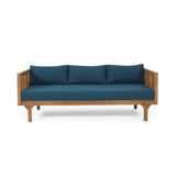Alora 3-Seater Acacia Wood Daybed Sofa With Water-Resistant Cushions (SAK65773)