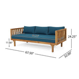 Alora 3-Seater Acacia Wood Daybed Sofa With Water-Resistant Cushions (SAK65773)