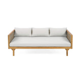 Alora 3-Seater Acacia Wood Daybed Sofa With Water-Resistant Cushions (SAK65773)