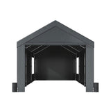 [12X20FT] Alora Heavy-Duty Outdoor Premium Garage Tarp Canopy Shelter W/ Removable Sidewalls (SAK94615)