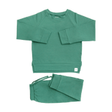 Alpine Green Crew Neck Jogger Set