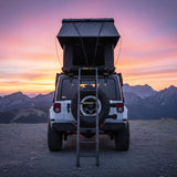 Trailora Nova Aluminum Hard-Shell Rooftop Tent With Ladder, Tri-Color LED Lighting, And Memory Foam Mattress [2-3 People] (SAK57409)