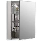 Aluminum Single Medicine Cabinet with Mirror Door
