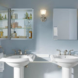 Aluminum Single Medicine Cabinet with Mirror Door