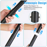 Aluminum Snow Shovel Portable Lightweight Camping Garden Beach Shovel