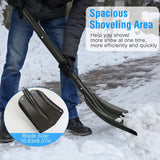 Aluminum Snow Shovel Portable Lightweight Camping Garden Beach Shovel