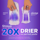 Always Discreet Moderate Pads, 4 Drops