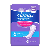 Always Discreet Moderate Pads, 4 Drops