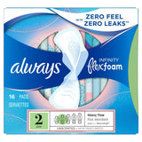 Always Infinity Size 2 Super Pads with Wings, Unscented