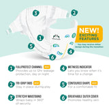 Amazon Brand - Mama Bear Gentle Touch Diapers, Size 5, 132 Count (4 packs of 33)