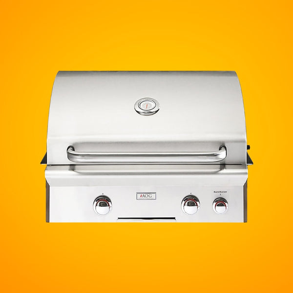 American Outdoor Grill 24NBL L-Series 2-Burner Built-In Natural Gas Grill W/ Rotisserie Kit, 24" [24NBL] (SAK81425)