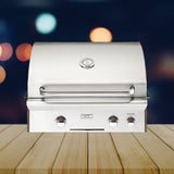 American Outdoor Grill 24NBT T-Series 2-Burner Built-In Natural Gas Grill W/ Rotisserie Kit, 24" [24NBT] (SAK65205)