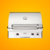 American Outdoor Grill 24NBT T-Series 2-Burner Built-In Natural Gas Grill W/ Rotisserie Kit, 24" [24NBT] (SAK65205)