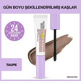 Maybelline Super Lock Brow Glue - Taupe Eyebrow Mascara: 24H Laminated Brow Look, Non-Sticky Formula, Sweat-Resistant Definition