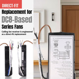 Anderic Substitute for Casa Vieja DC8-56LP32-L-D DC Ceiling Fan Receiver - DC856LP32LD [DC8-96SG8]