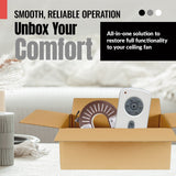 Anderic Substitute for Kichler RH786R Ceiling Fan Receiver [RH786R/RR787T-KIT]