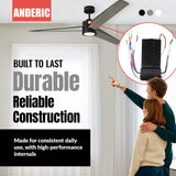 Anderic Substitute for Home Decorators Collection DC8-65LP17-L Ceiling Fan Receiver - DC865LP17L [DC8-96SG8]
