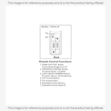 Anderic Substitute for Home Decorators Collection TX045-LR Ceiling Fan Remote Control | CCT [RRTX045LR]