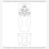 Anderic Substitute for Dan's Originals KUJCE9811 Ceiling Fan Remote Control [MR77A-RR7222T434-KIT]