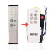 Anderic Substitute Kit for UC7207TB Ceiling Fan Remote Control [63T-AC83T-KIT]