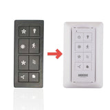 Anderic Substitute for Harbor Breeze TR326A 3-Speed Ceiling Fan Remote Control Compatible with MR101T Receiver 2AQZU-18007 [RRTRA049G1M]