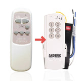 Anderic Substitute Kit for KUJCE9101 Ceiling Fan Remote Control [63T-AC83T-KIT]