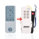 Anderic Substitute Kit for UC7235T Ceiling Fan Remote Control [63T-AC83T-KIT]