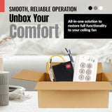 Anderic Substitute Kit for Harbor Breeze RCI107L Ceiling Fan Remote Control Kit [63T-AC83T-KIT]
