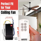 Anderic Substitute Kit for Hunter 99600 IN2TX28 350MHz Ceiling Fan Remote Control [63T-AC83T-KIT]