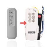 Anderic Substitute Kit for Hunter 99770 3 Speed Universal Ceiling Fan Remote Control Kit [63T-AC83T-KIT]