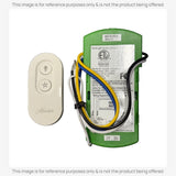Anderic Substitute Kit for Hunter Universal On/Off Damp Rated Ceiling Fan Remote Control White - 99394 K6018-02 [63T-AC83T-KIT]
